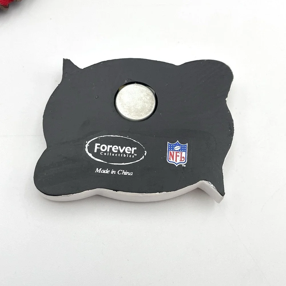 2004 Super Bowl XXXVIII Houston Patriots Panthers Hat Boot Figure Magnet Set NFL